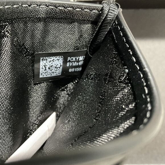 Michael Kors Card Holder With Matching Key Ring Black Monogrammed Jet Set - Picture 7 of 9